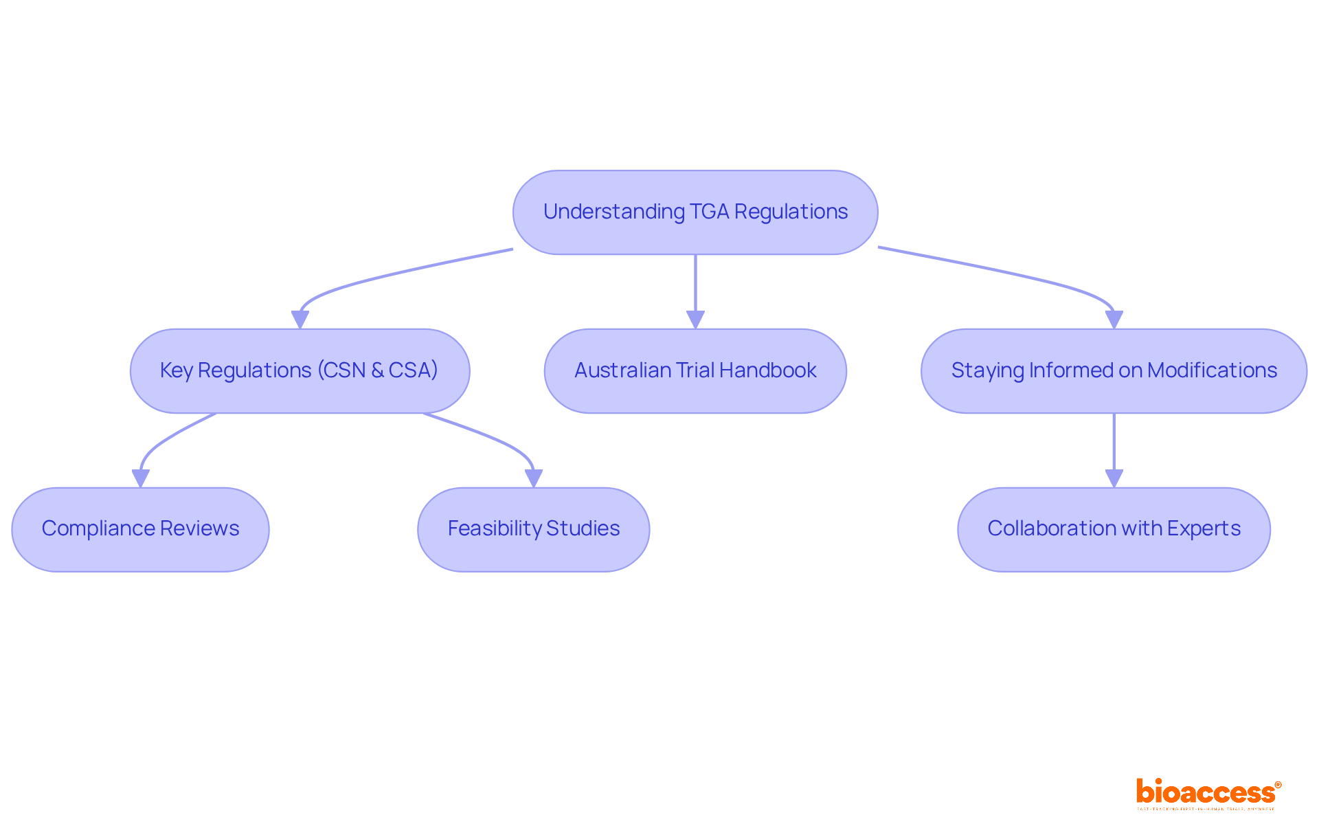 Follow the arrows to see how to navigate the regulatory landscape for early phase oncology trials. Each step represents a crucial part of the process, from understanding regulations to ensuring compliance with the help of bioaccess. Follow the arrows to see how to navigate the regulatory landscape for early phase oncology trials. Each step represents a crucial part of the process, from understanding regulations to ensuring compliance with the help of bioaccess.