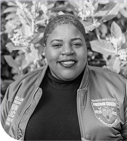 Portrait of Valencia Gunder, Co-Founder of The Smile Trust, grantee partner with Tides Foundation’s We LEAD Fund