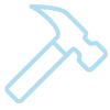 An icon of a hammer