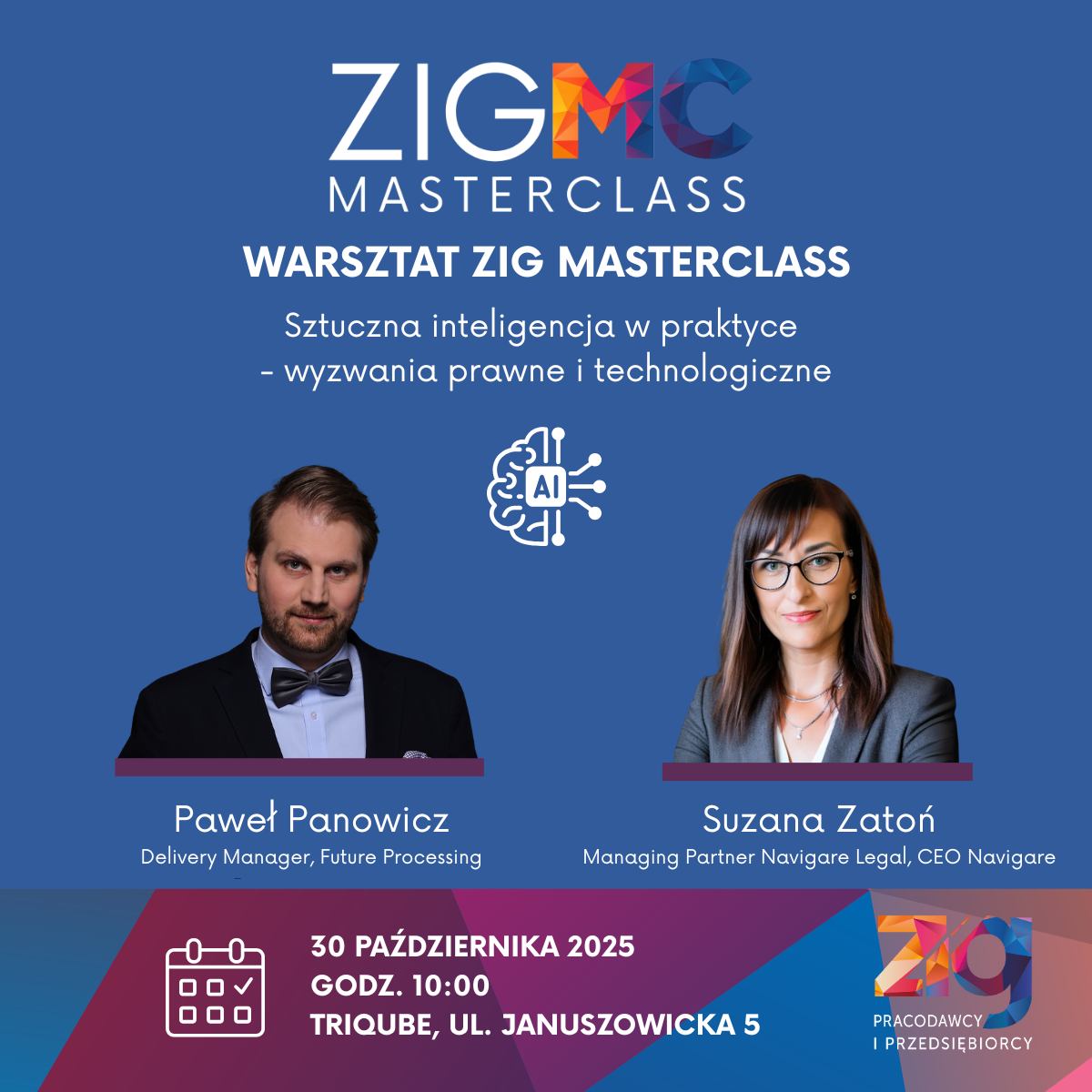 Warsztat „Sztuczna inteligencja w praktyce – wyzwania prawne i technologiczne”