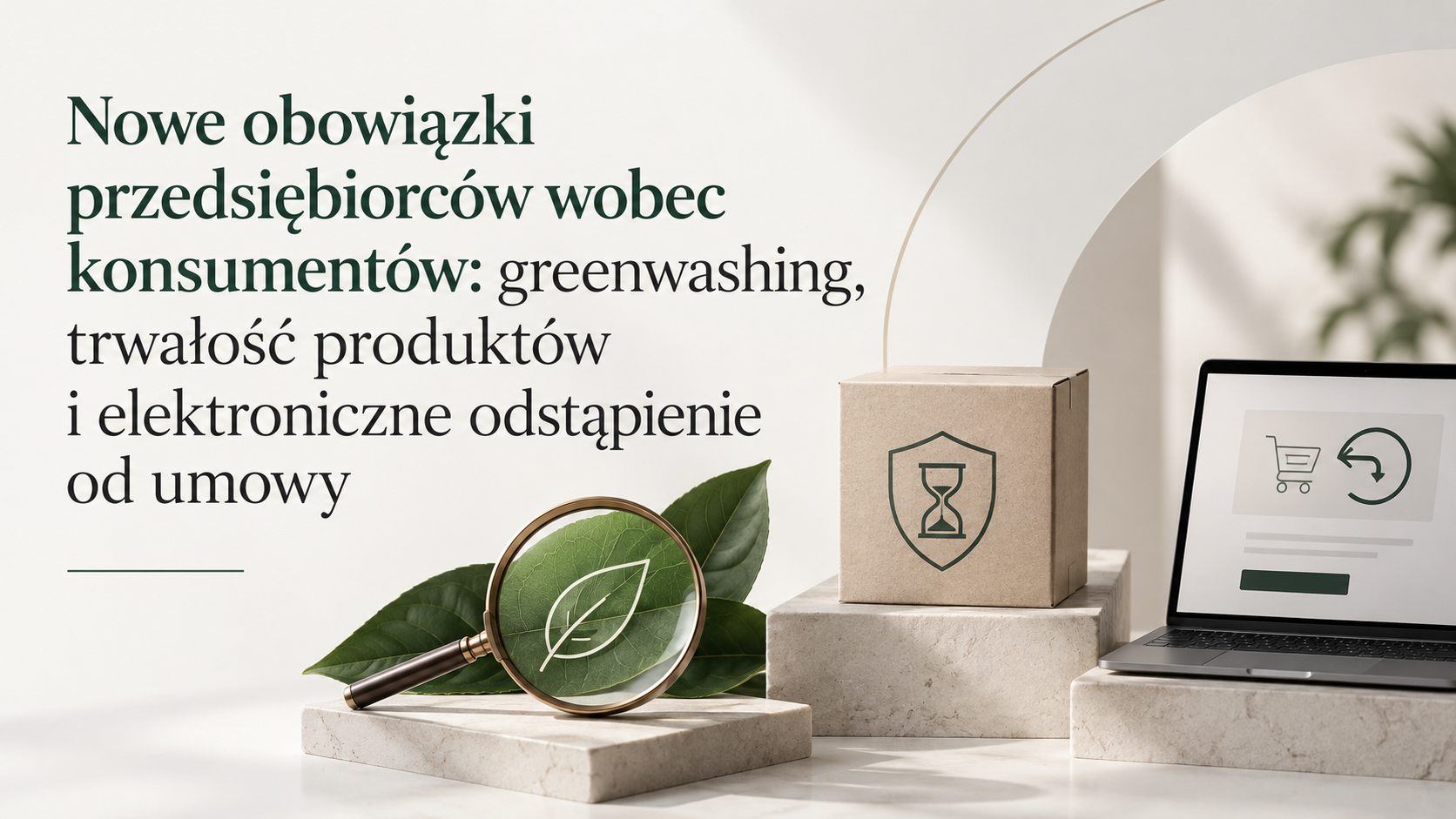 Nowe obowiązki przedsiębiorców wobec konsumentów: greenwashing, trwałość produktów i elektroniczne odstąpienie od umowy