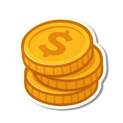 vignette pièce de monnaie empilée illustrant les économies réalisées