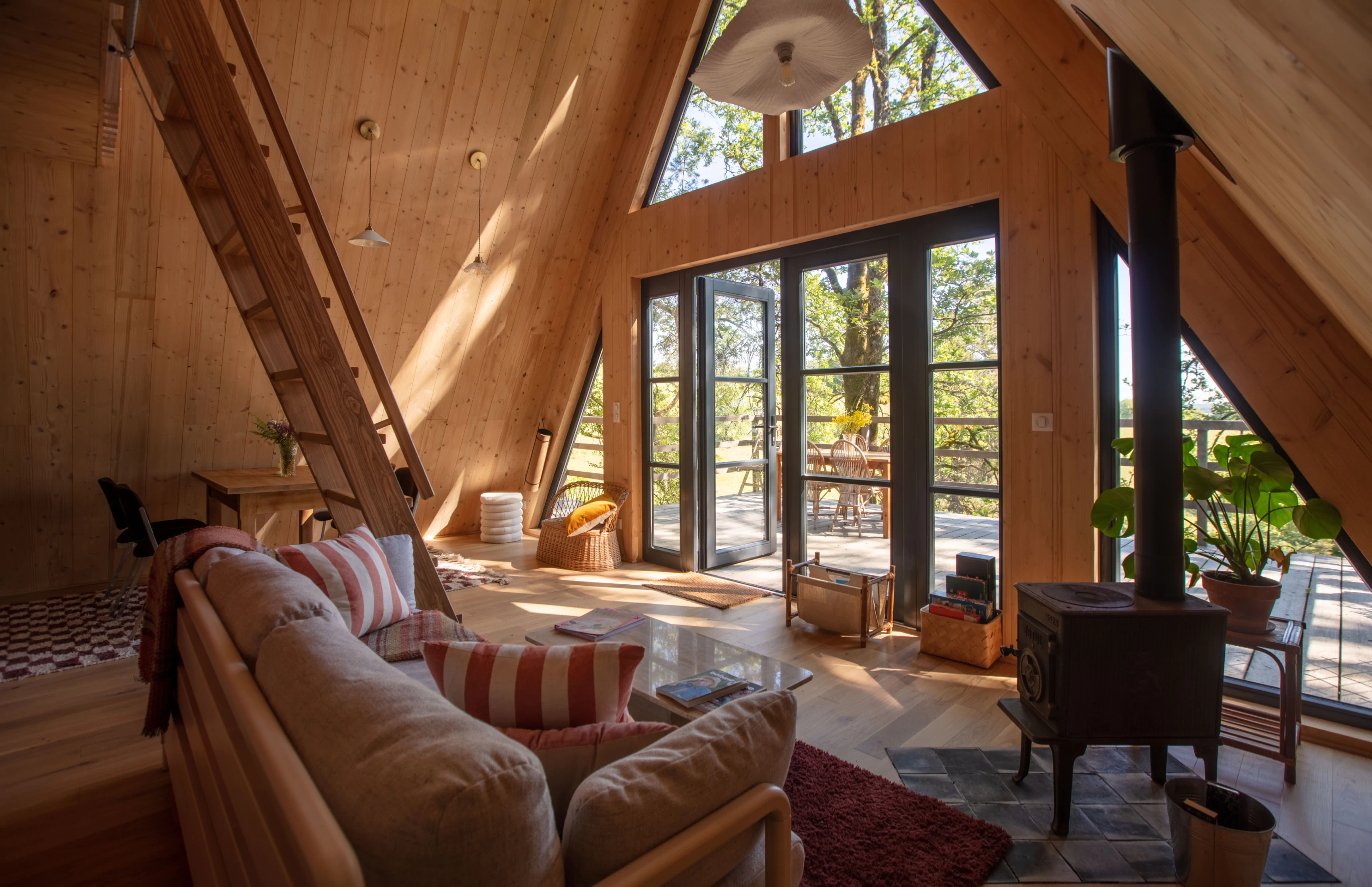 Des lodges en forêt