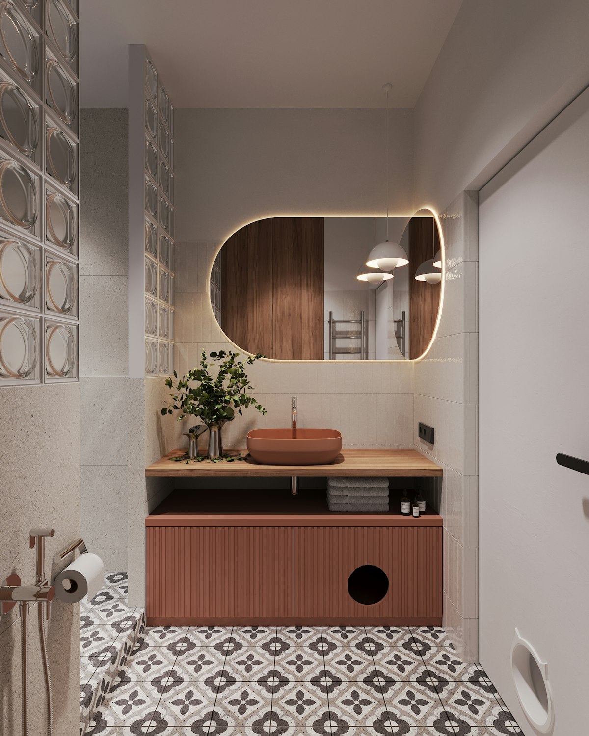 Beautiful residential home with landscaped front yard walkway and garden beds in Northern Virginia