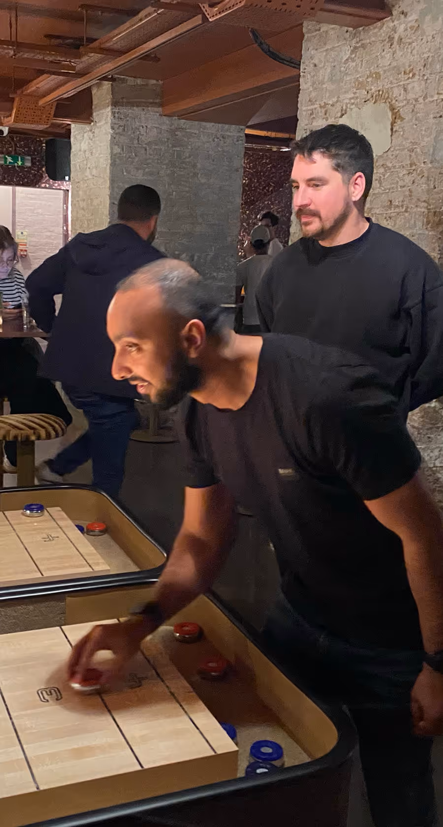 Person playing games.