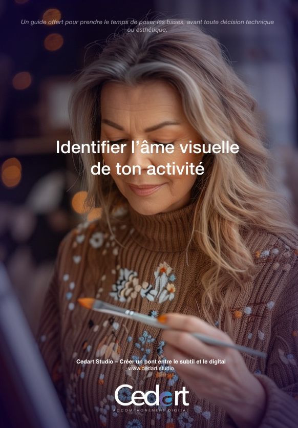 Couverture du guide "Identifier l'âme visuelle de ton activité"