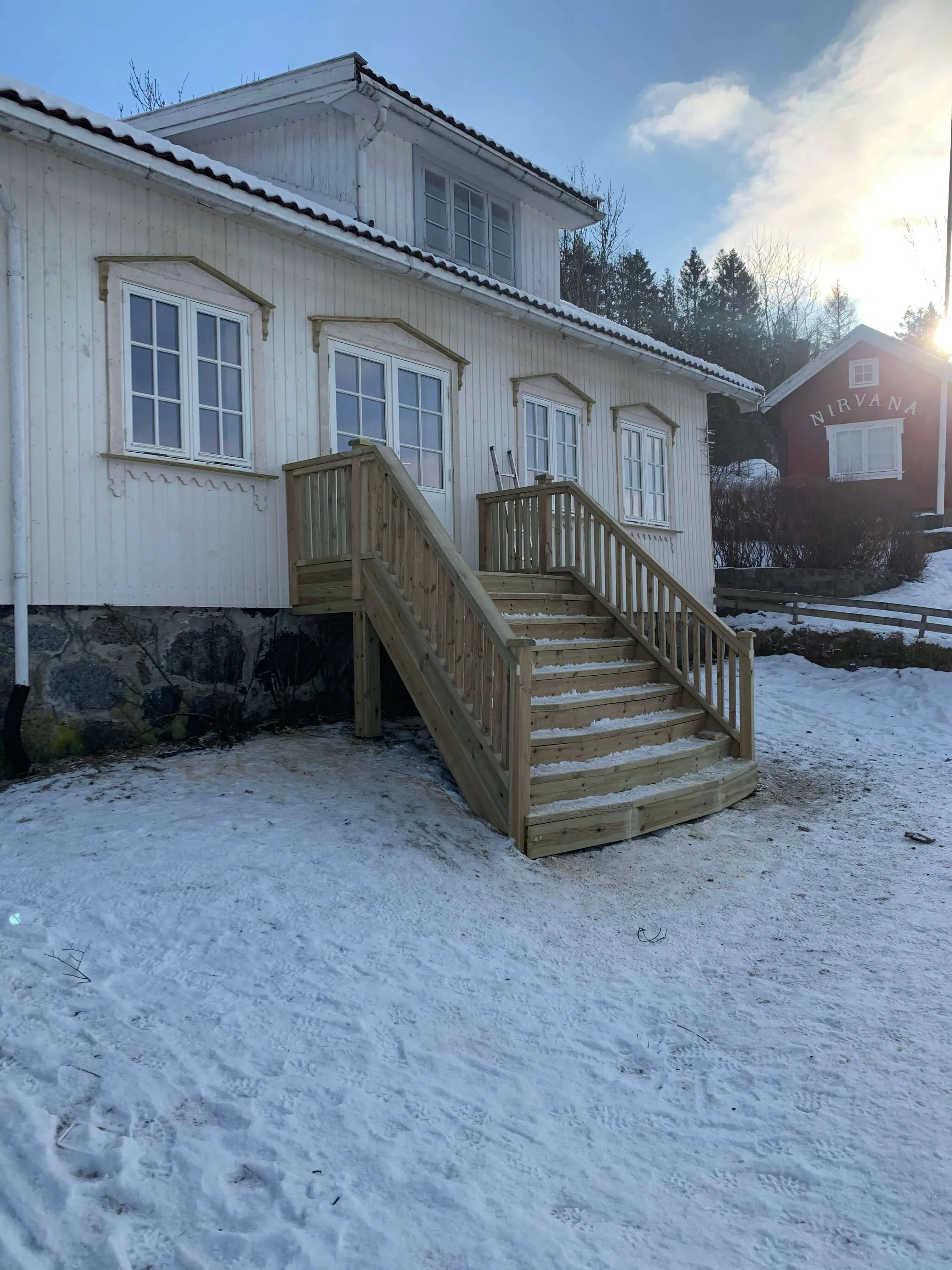 Hus med nye vinduer