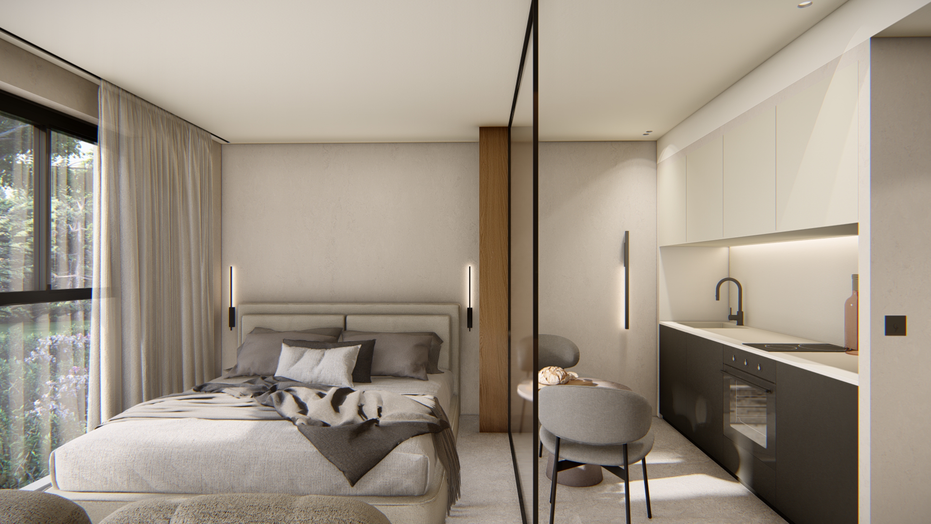 Aménagement studio locatif