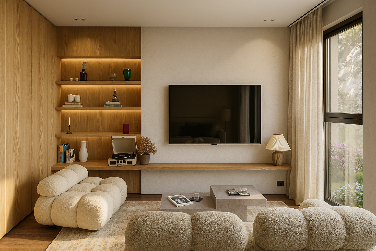 Pièce rénovée dans un style contemporain – Maison Oïka à Metz