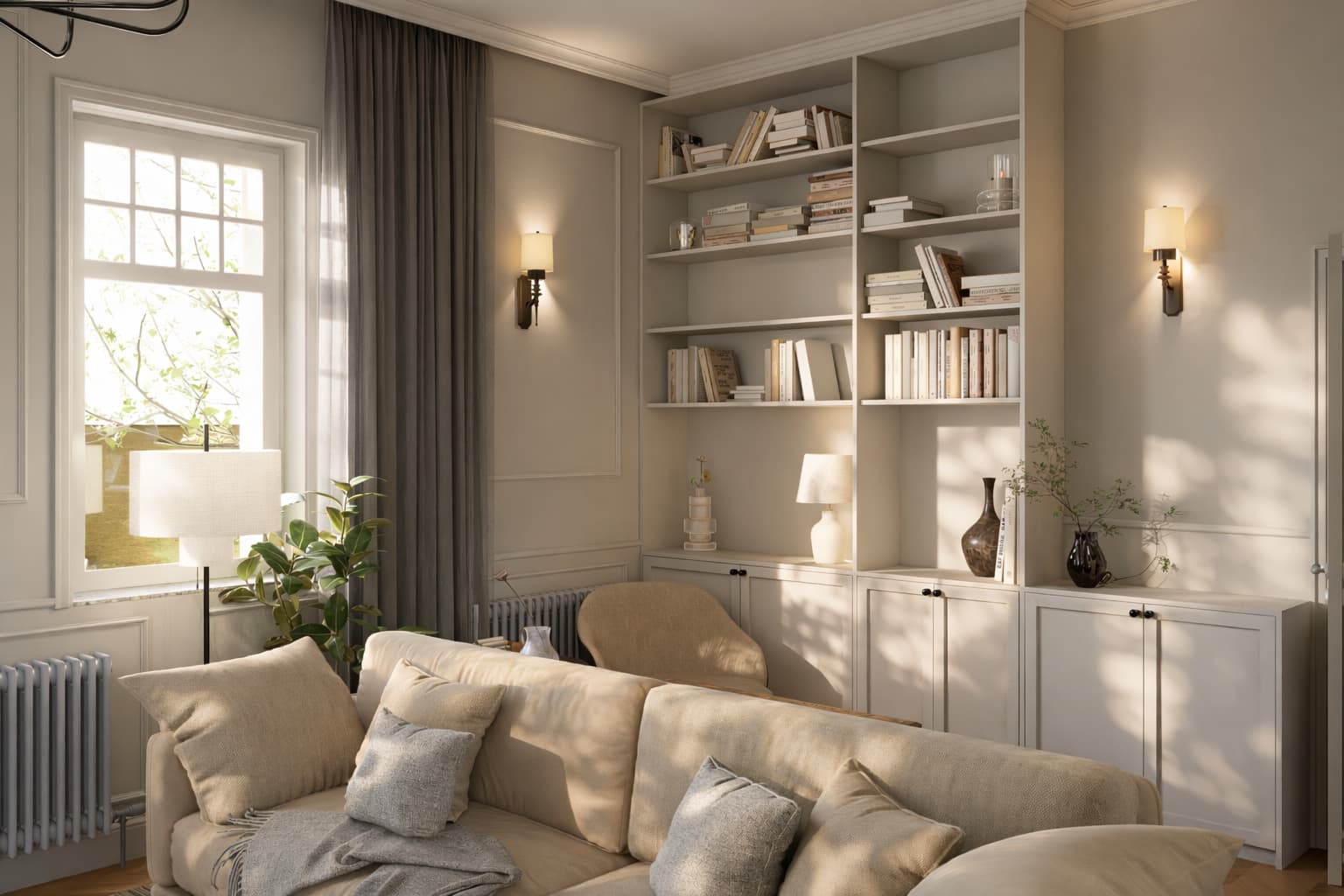 Pièce rénovée dans un style contemporain – Maison Oïka à Metz