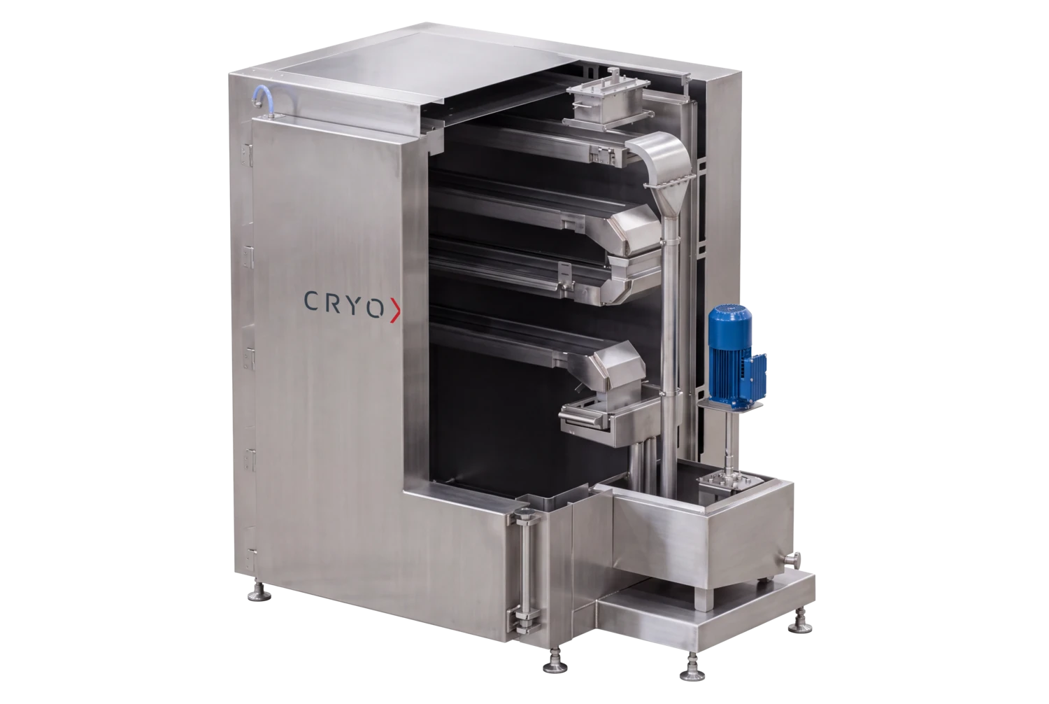CryoXpert cryogenic pelletizer built into a cabinet