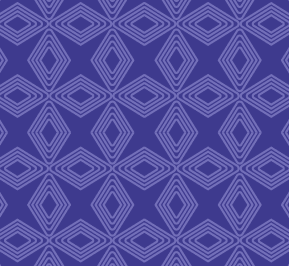Seamless geometric pattern of overlapping diamond shapes in light purple on a dark purple background.