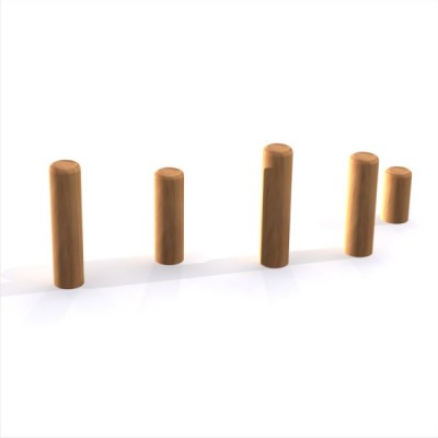 drewniane słupki do skakania