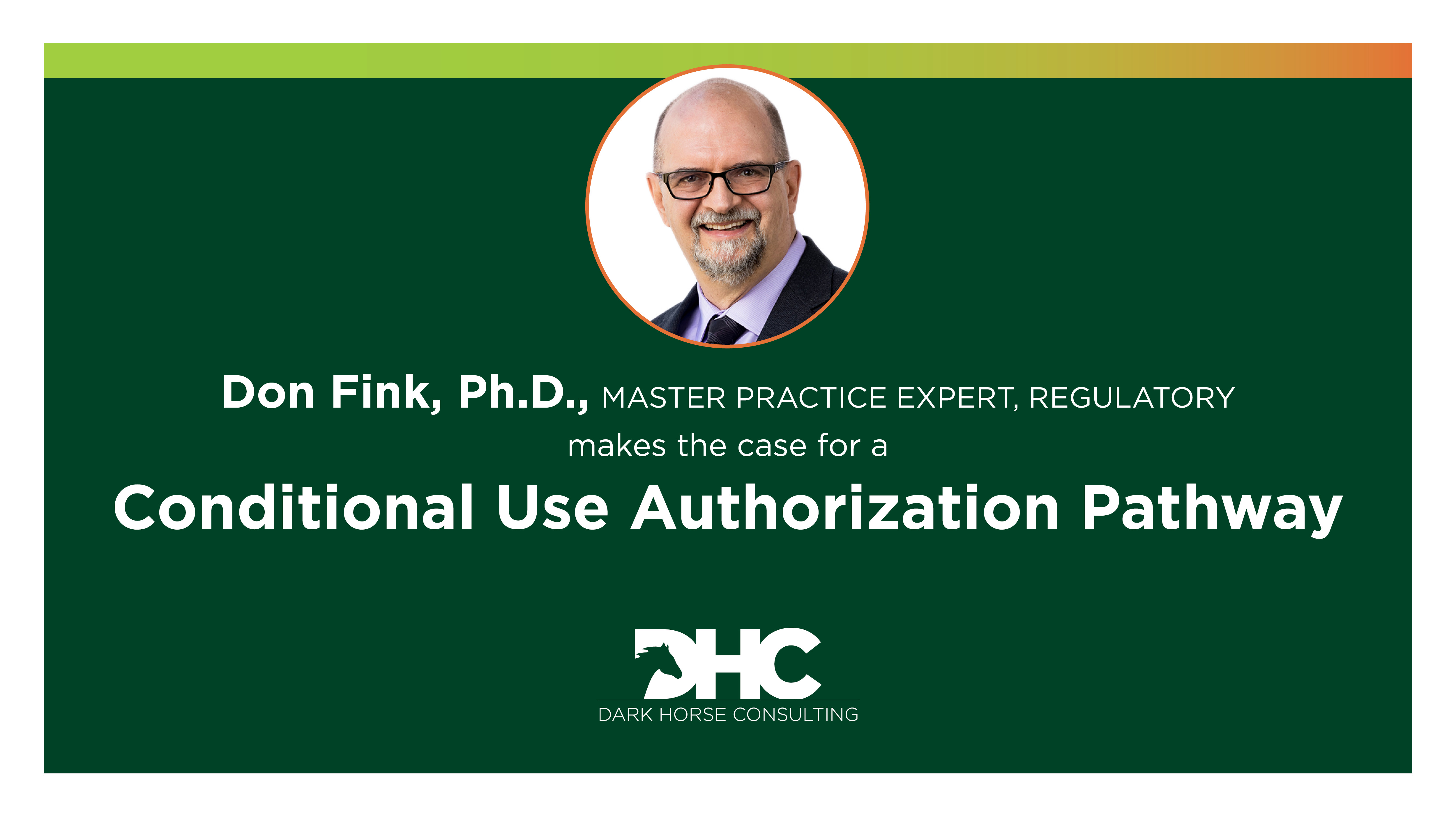 Don Fink makes the case for a Conditional Use Authorization Pathway