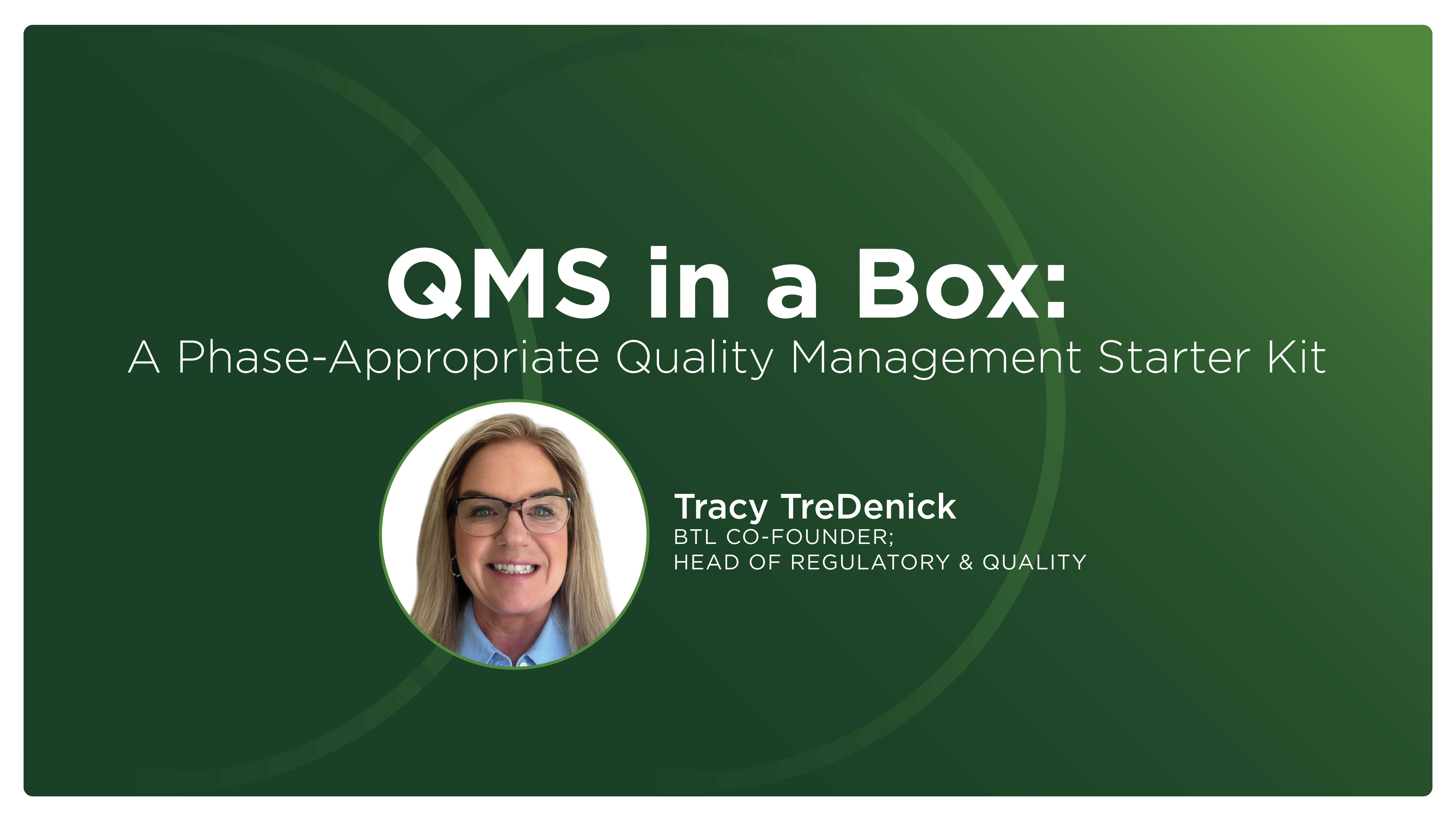 QMS in a box