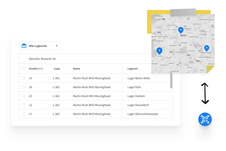 Assign equipment to multiple stock locations-DE