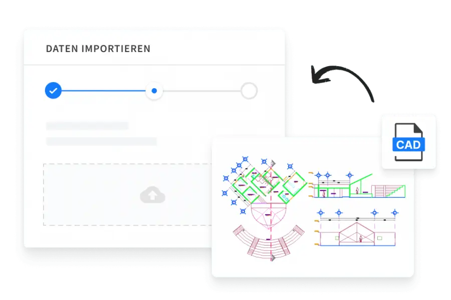 CAD-Designs in Projekte importieren