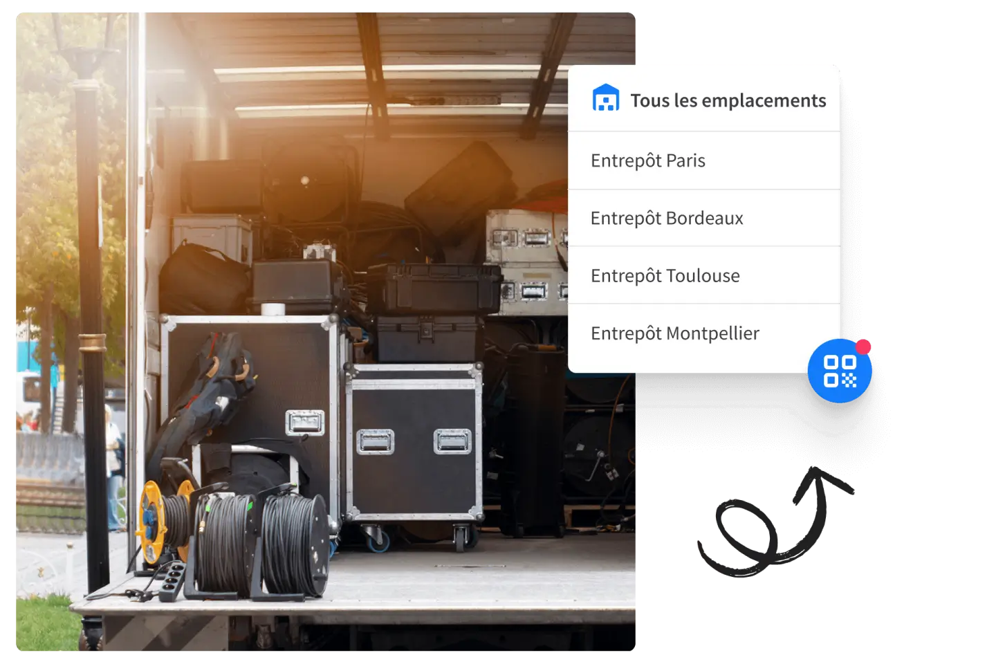 Multiple warehouse management software-FR