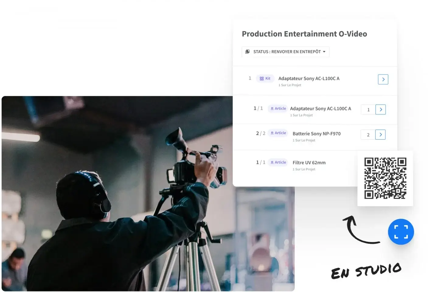 Manage equipment across different  broadcasting studios