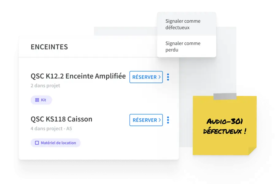 Gestion de la maintenance et des réparations