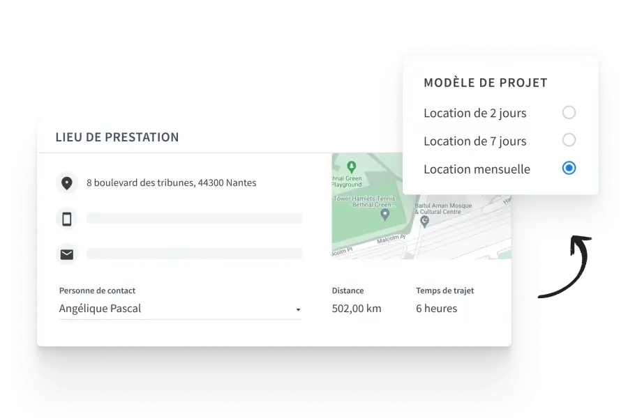 Gérez le transport