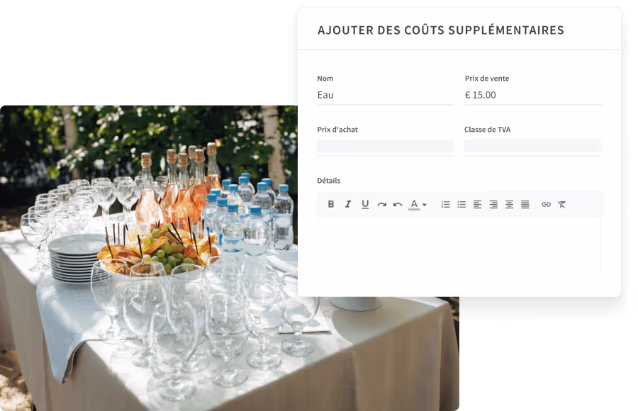 Ajouter des coûts supplémentaires