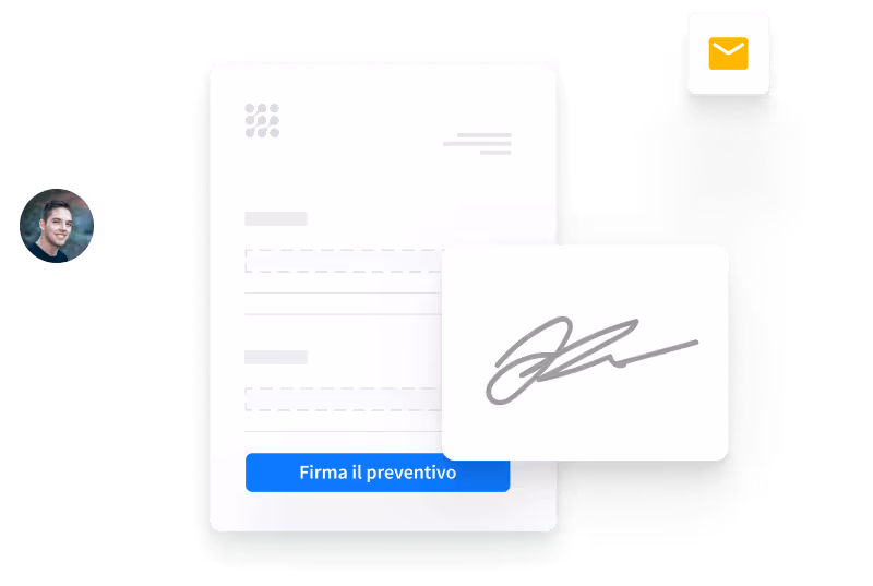 Riproduzione di preventivo fatto con Rentman e approvato dal cliente con firma digitale