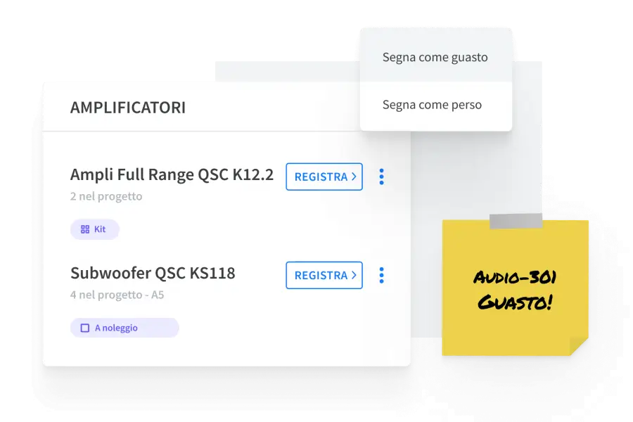 Gestione della manutenzione
