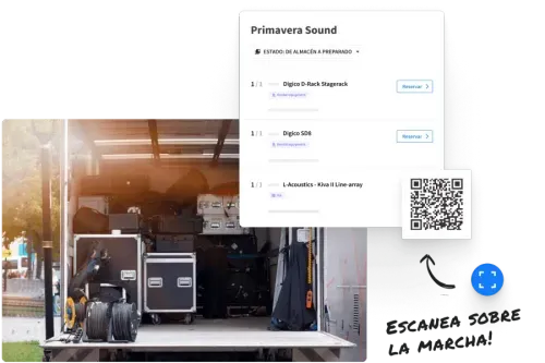 IM-Track equipment with QR codes and-ES