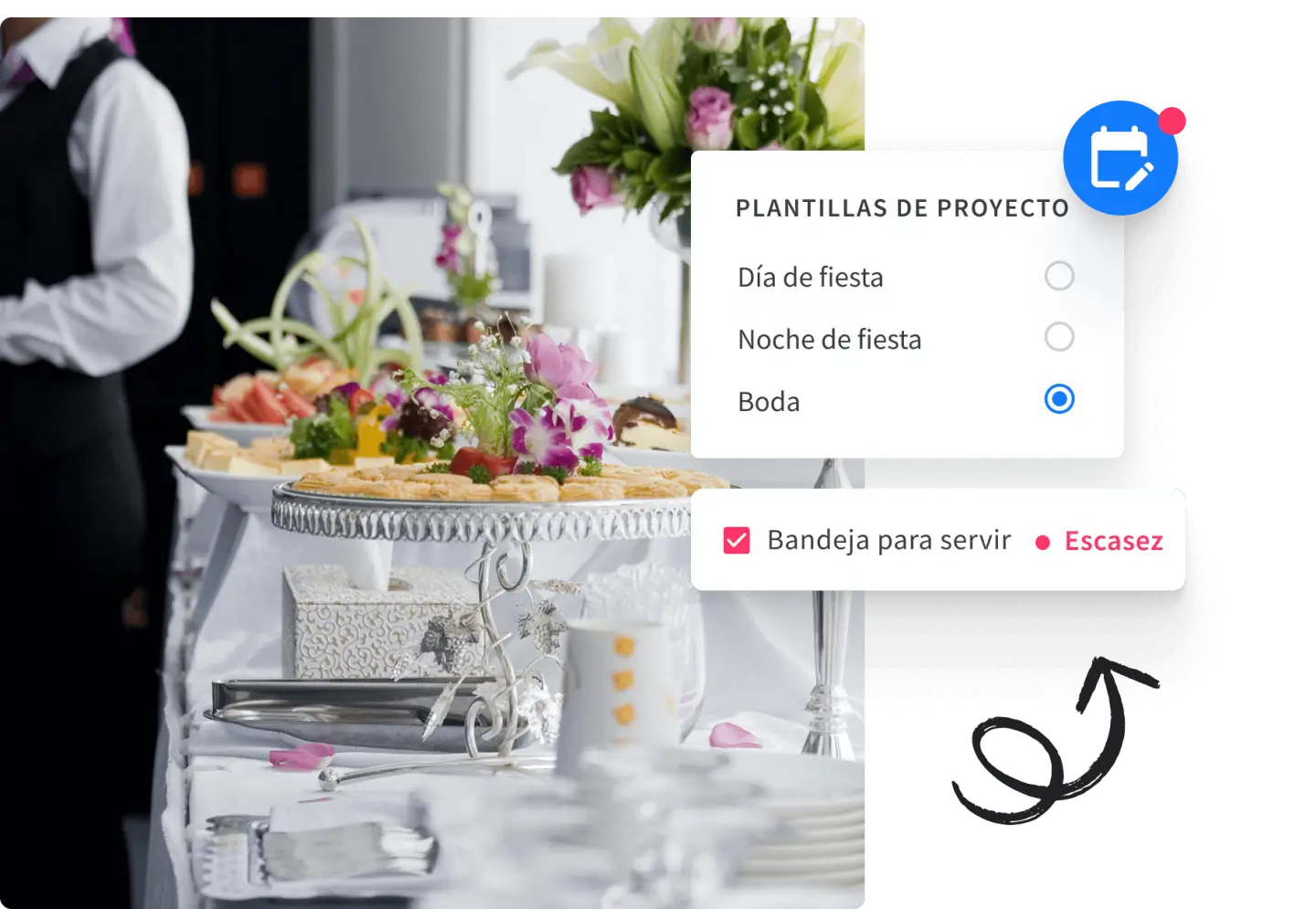 Software de gestión de fiestas y catering