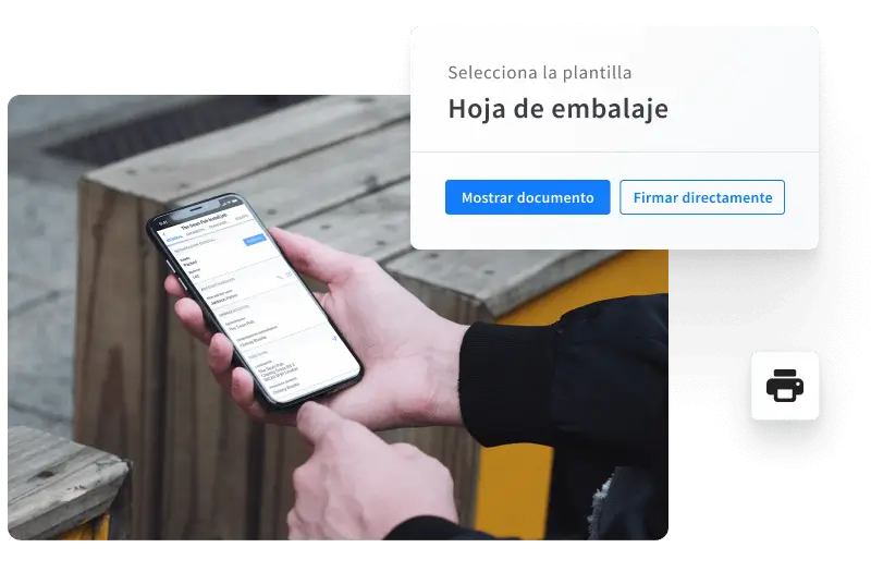 On the go document creation and signing-ES
