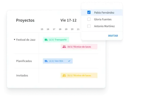 Schedule and communicate with crew ES