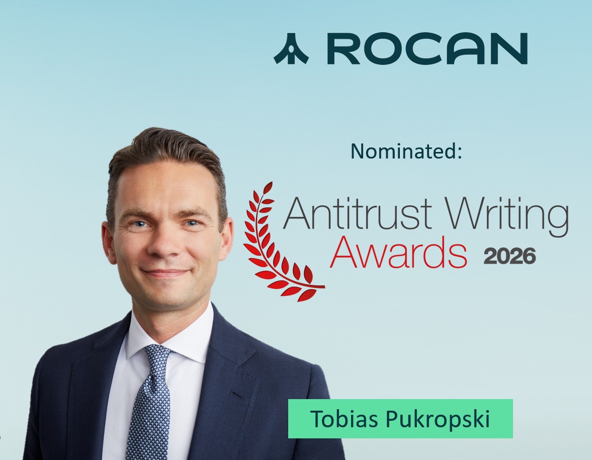 ROCAN secures nomination for Antitrust Writing Awards