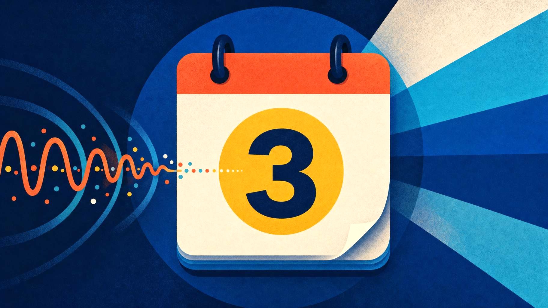 Calendar marked 3 September 2026 with a monitoring signal appearing before the scheduled review date.