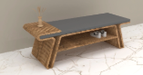 Modern Slatted Bench by configurator.tech