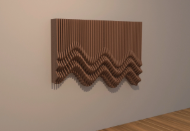 Waveform Parametric Wall Decor by configurator.tech