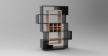 Modern Slatted Bench by configurator.tech