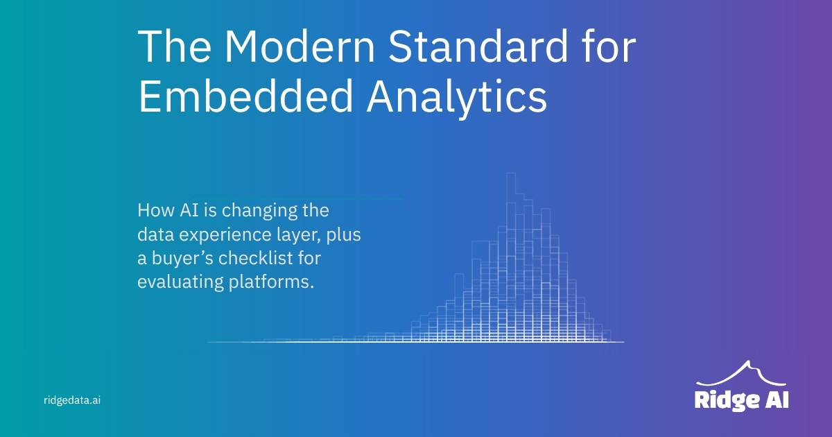 The Modern Standard for Embedded Analytics guide