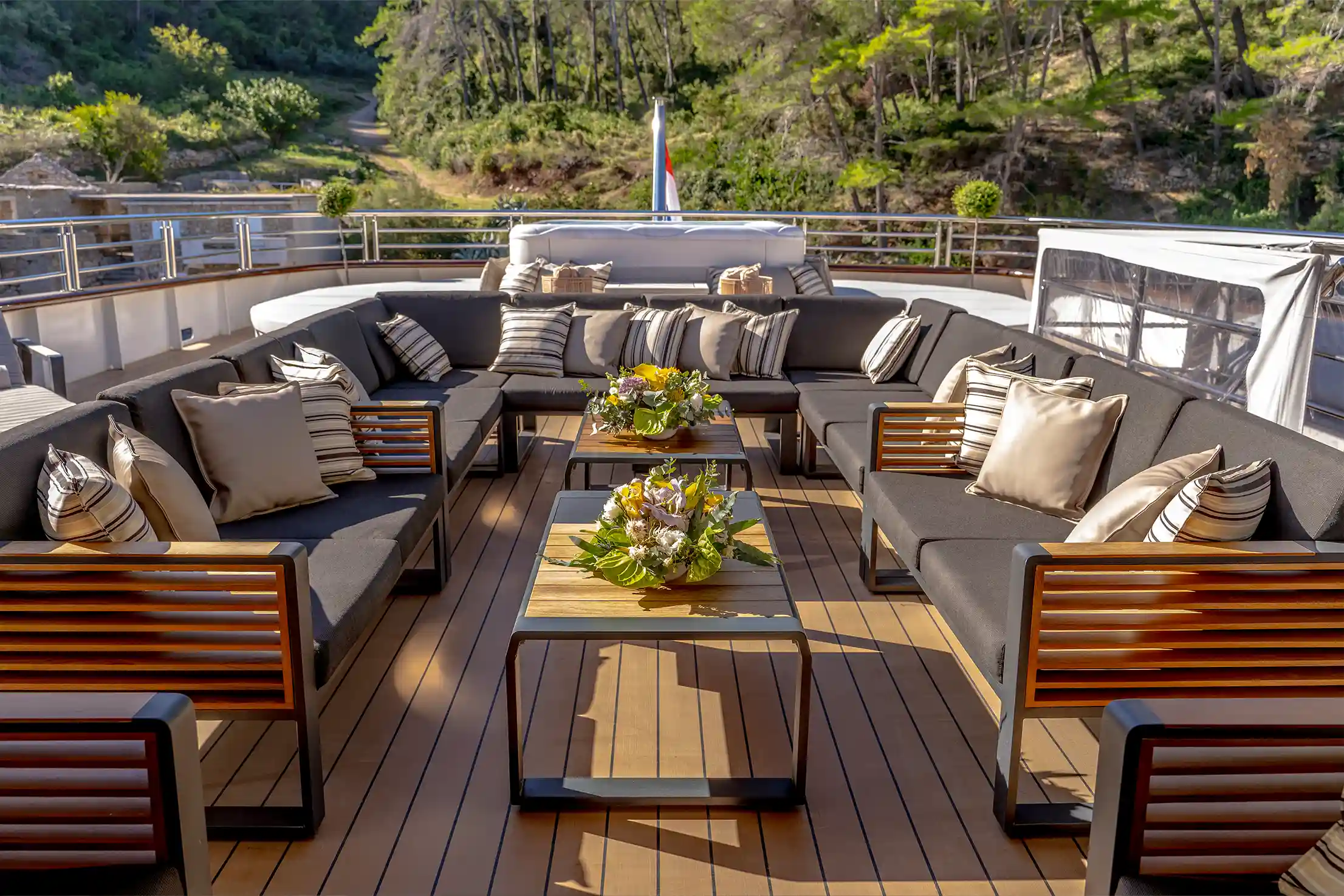 Yacht Freedom terrasse