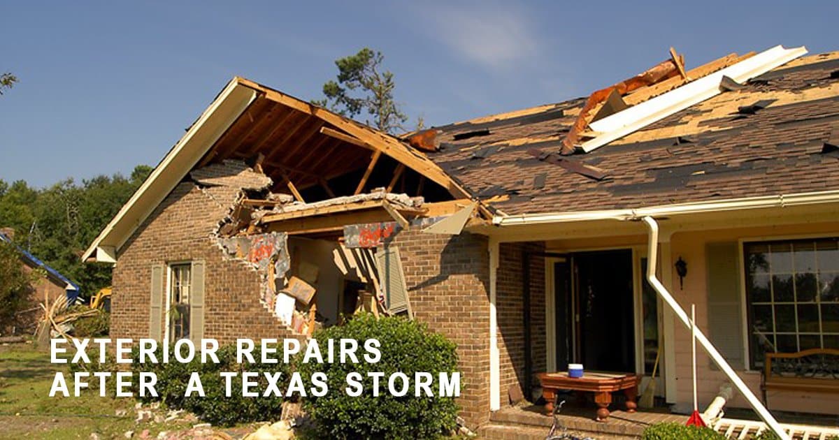 Repairing Roof Damage After A Texas Storm