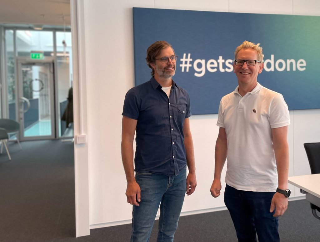 Aleksandar Filipov and Per Sigurdson in the office in Malmö