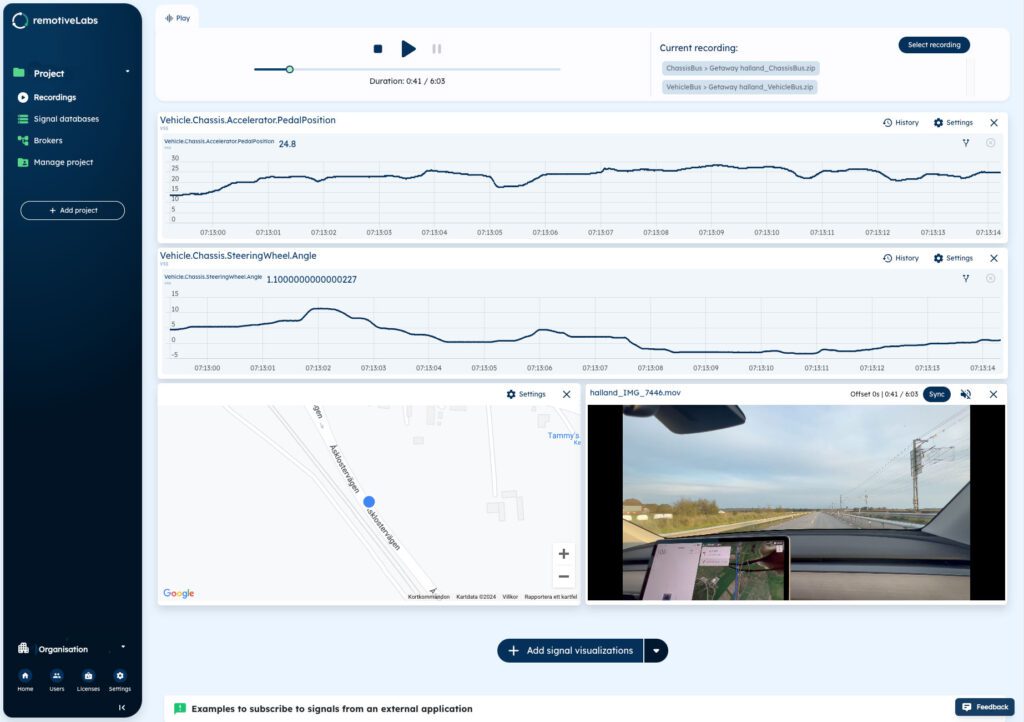 RemotiveLabs Dashboard