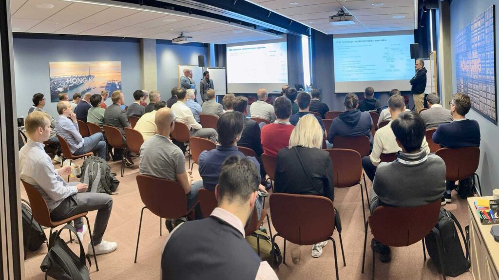 Meeting room during presentation COVESA Empowering digital services