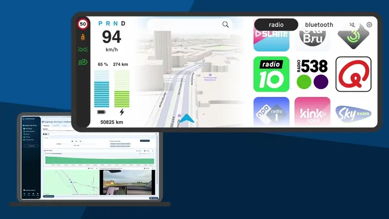 Interactive prototype running on real car data from RemotiveCloud