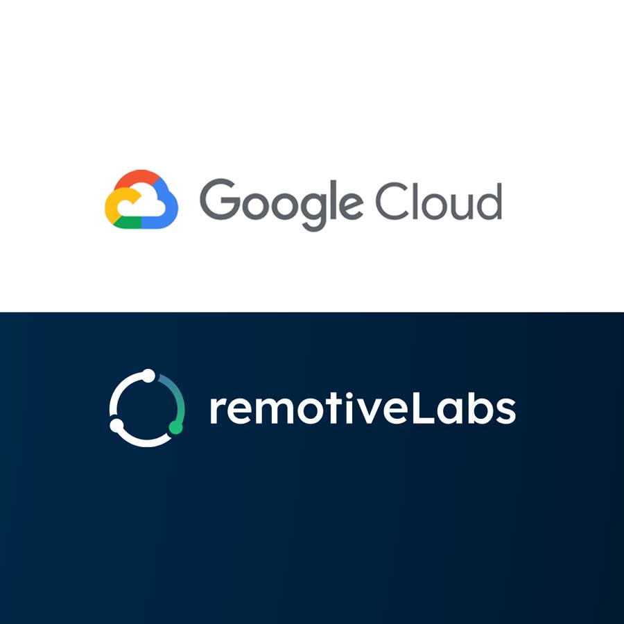 Google Cloud and RemotiveLabs logos