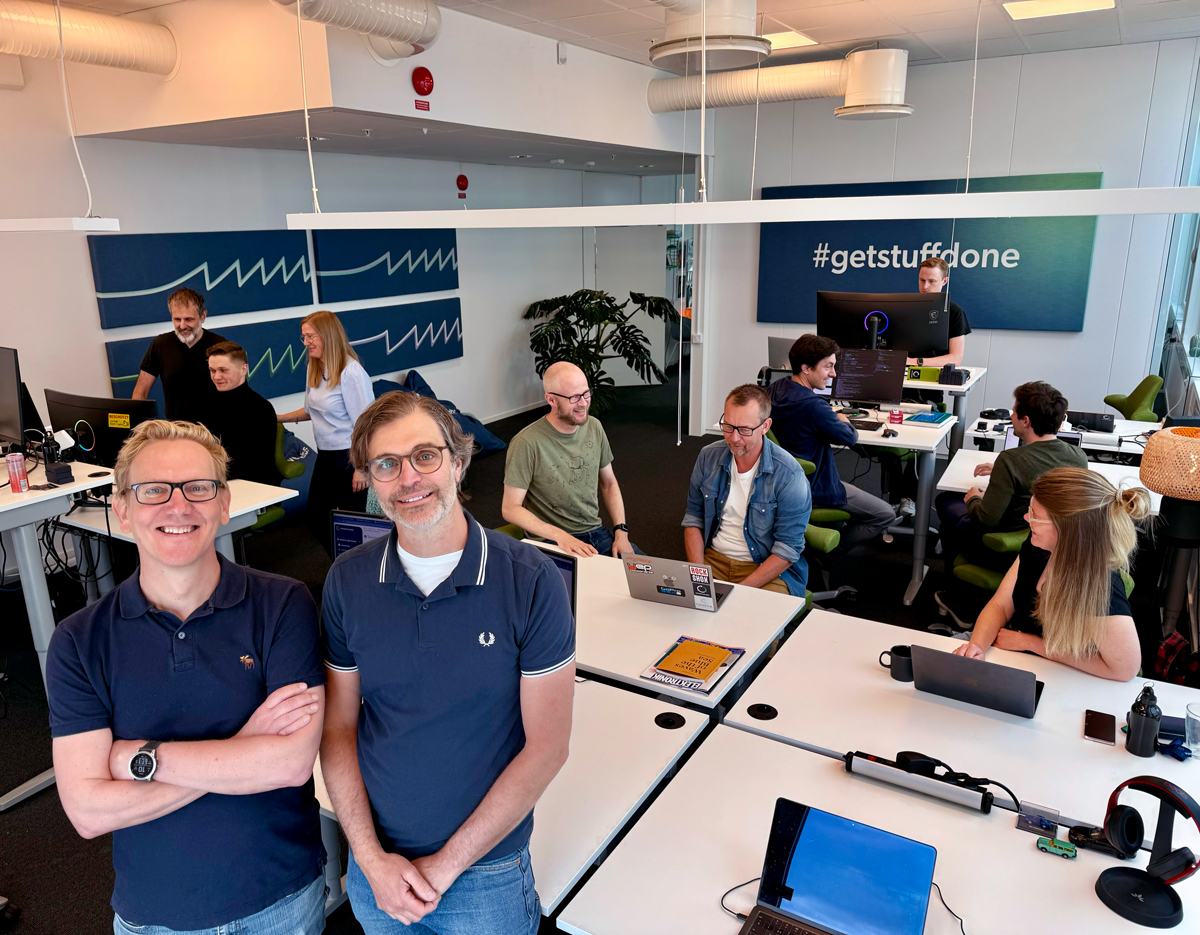 RemotiveLabs founders together with team in the office in Malmö