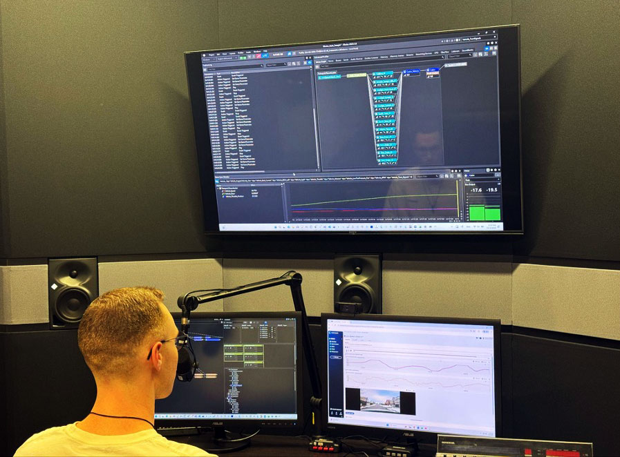 Audiokinetic in the sound studio working with RemotiveLabs