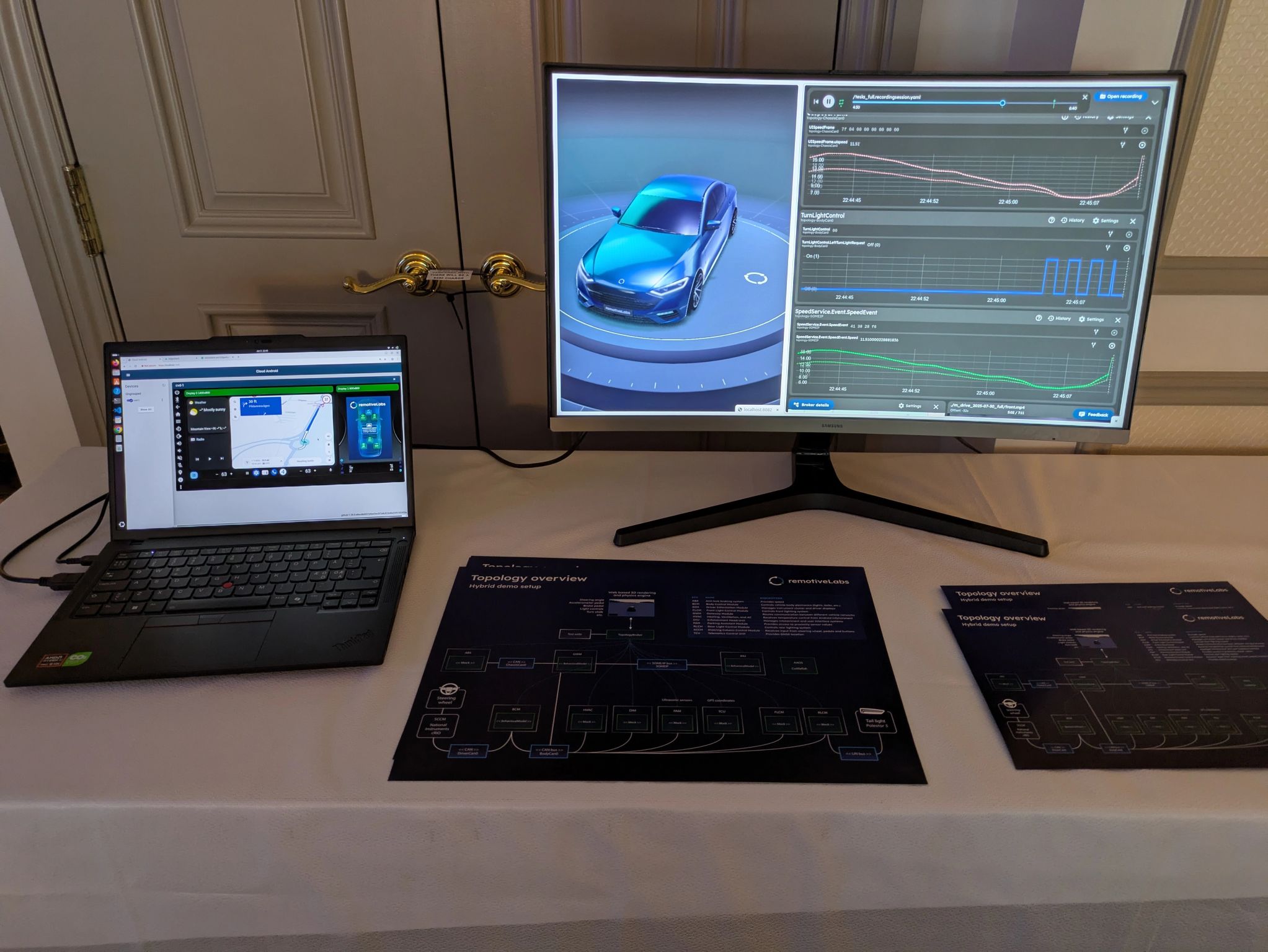 RemotiveLabs demo running at Macnica suite CES2026