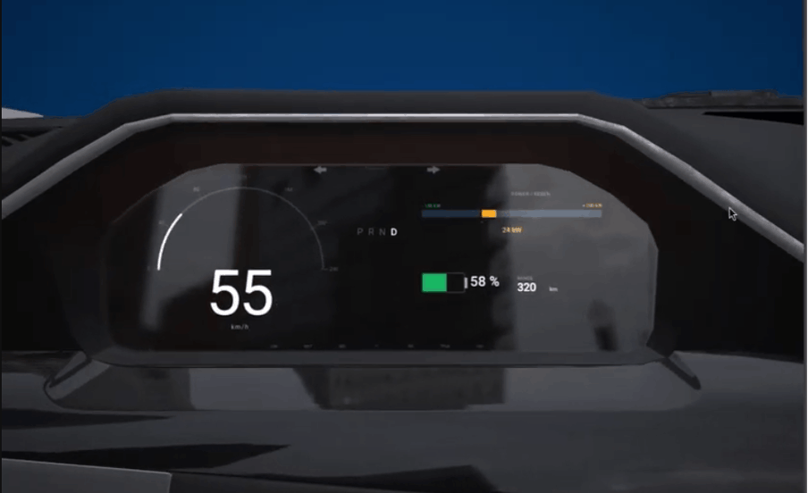 Instrument cluster Anthropic Claude Code built and integrated with RemotiveLabs Vehicle as Code