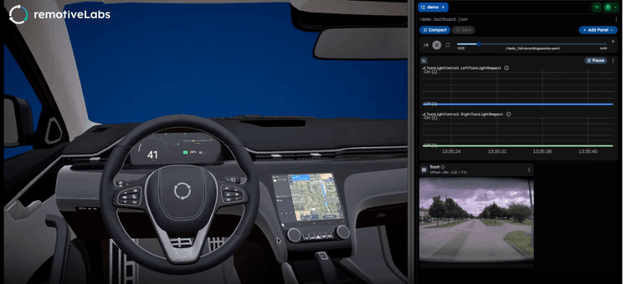 Digital cockpit HERE RemotiveLabs claude instrument cluster